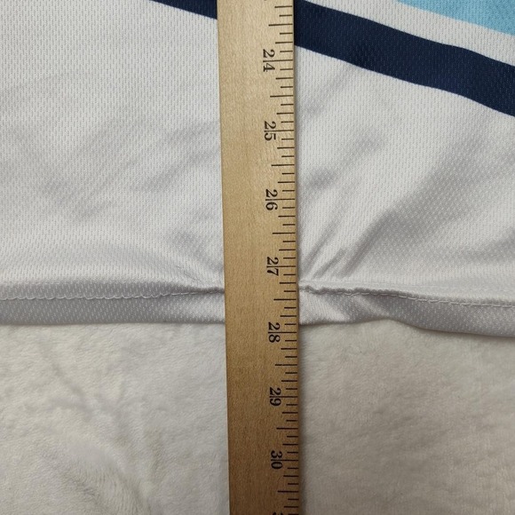 Chicago White Sox Shirt Mens Medium Blue White MLB Baseball Lace Up Jersey - Picture 9 of 10